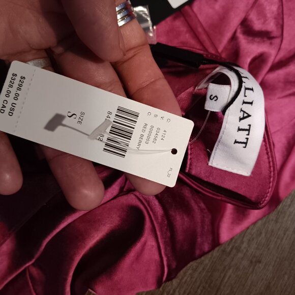 Anthropologie Elliatt Madelynn Jumpsuit color berry sz s - Picture 11 of 11